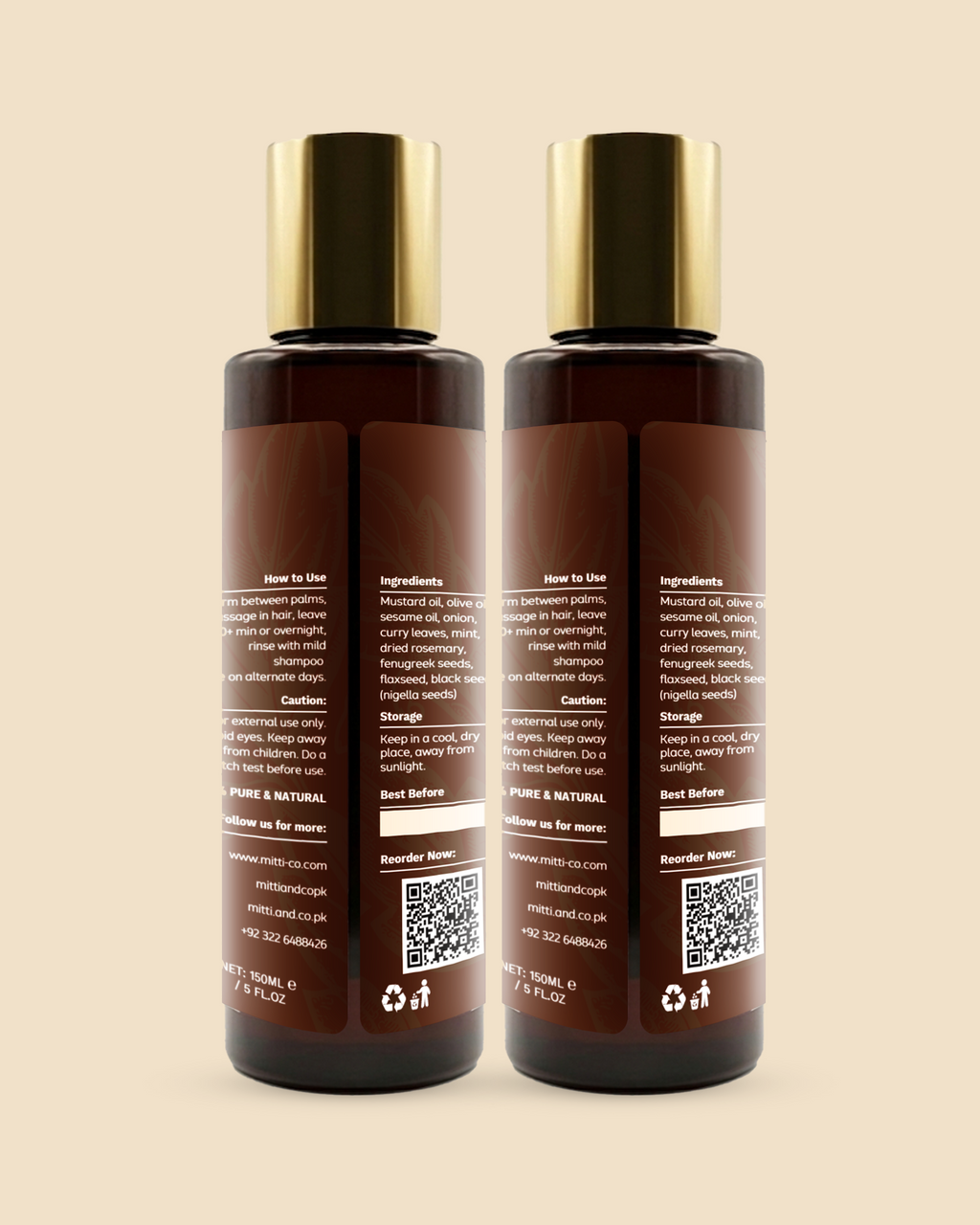 Bundle 1: Organic Hair Growth Oil