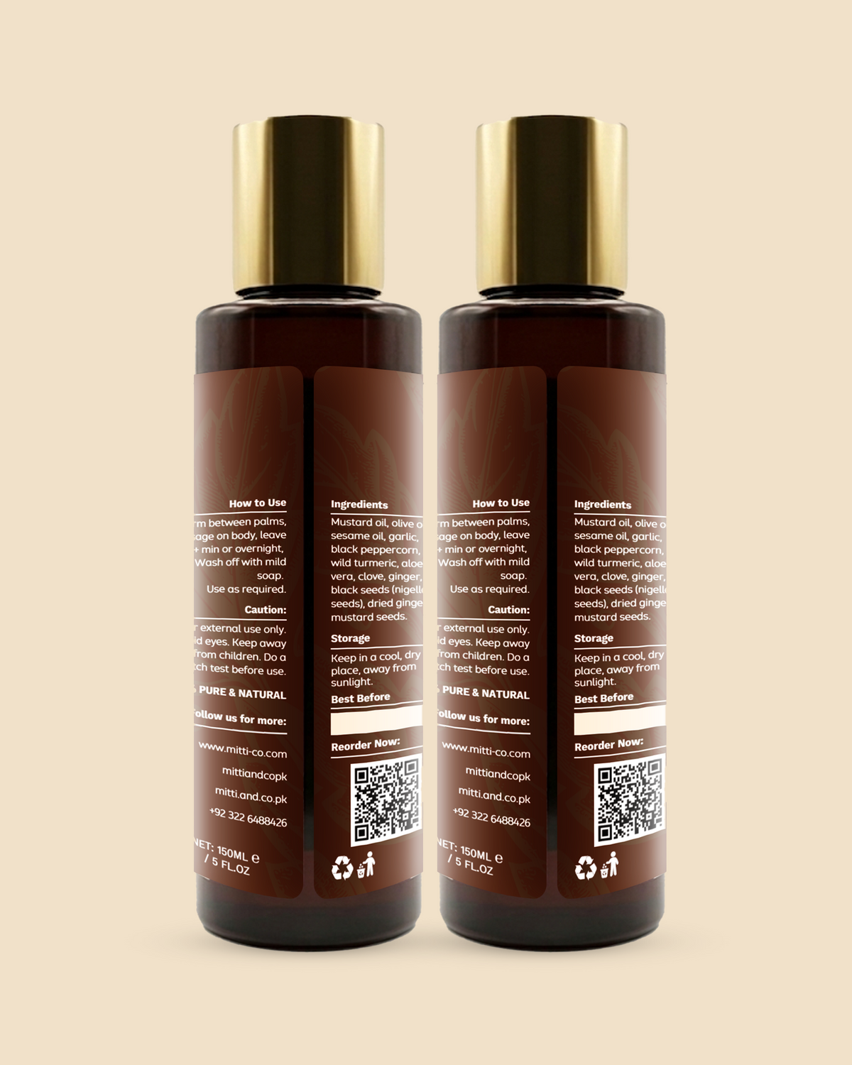 Bundle 2: Organic Pain Relief Oil